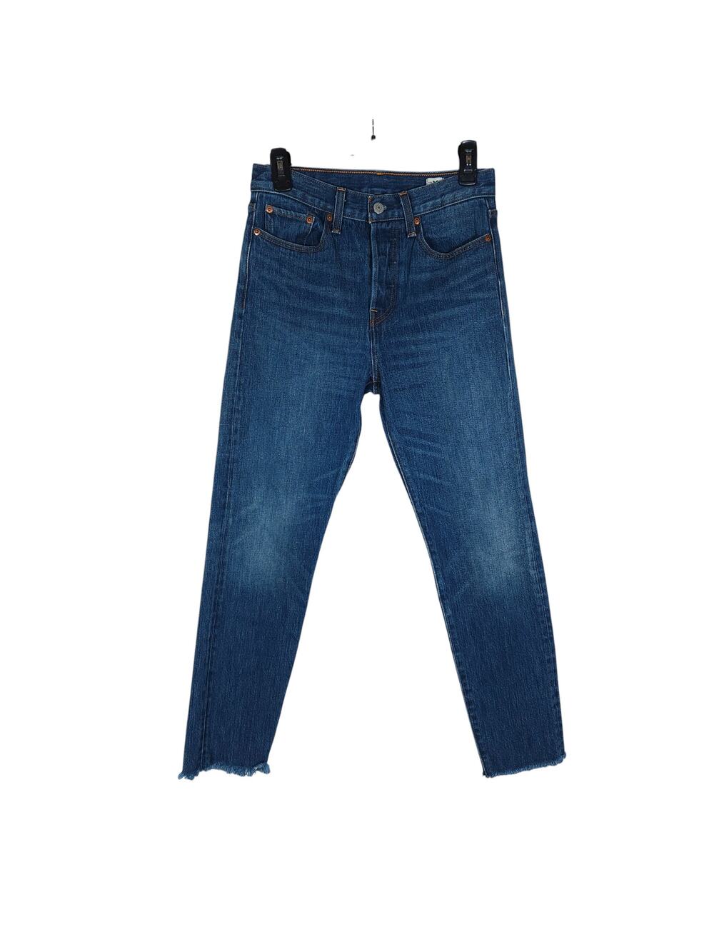 Levi's White Oak Denim Jeans 27 High Rise Slim Ankle Normcore Capsule Wardrobe